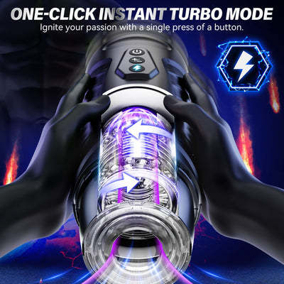 "Black Knight Electric Male Masturbator with Silicone"