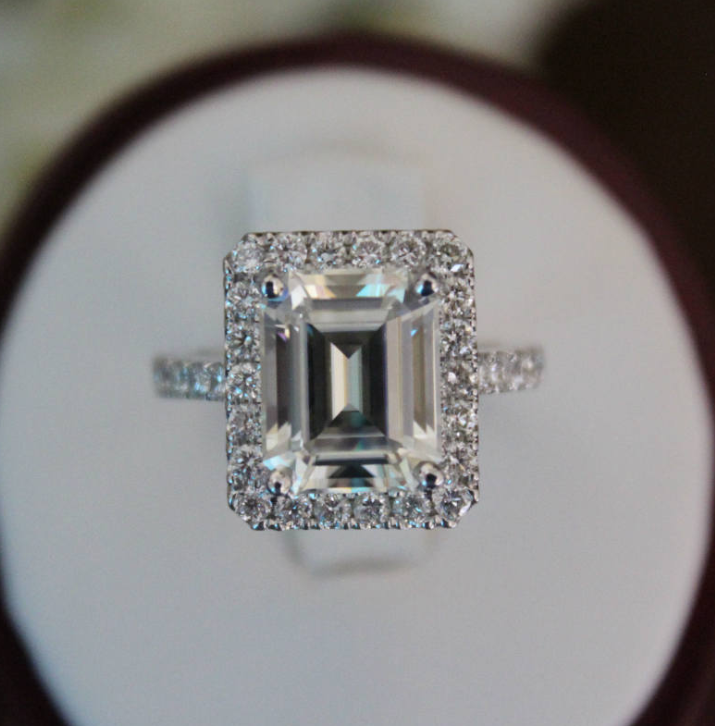 3.5 Carat Rectangular Princess Ring for Women